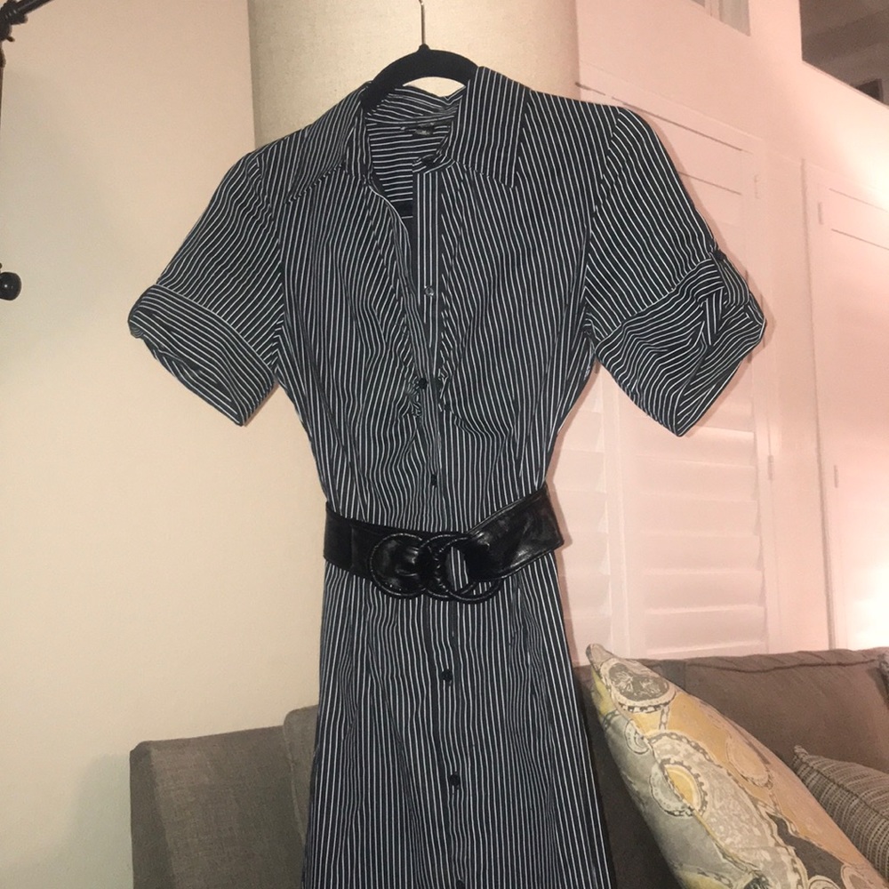 Black and white Pin Stripped Dress